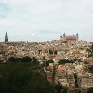 A view of Toledo from the River Tajo. A UNESCO heritage site and a popular destination for tourists.
